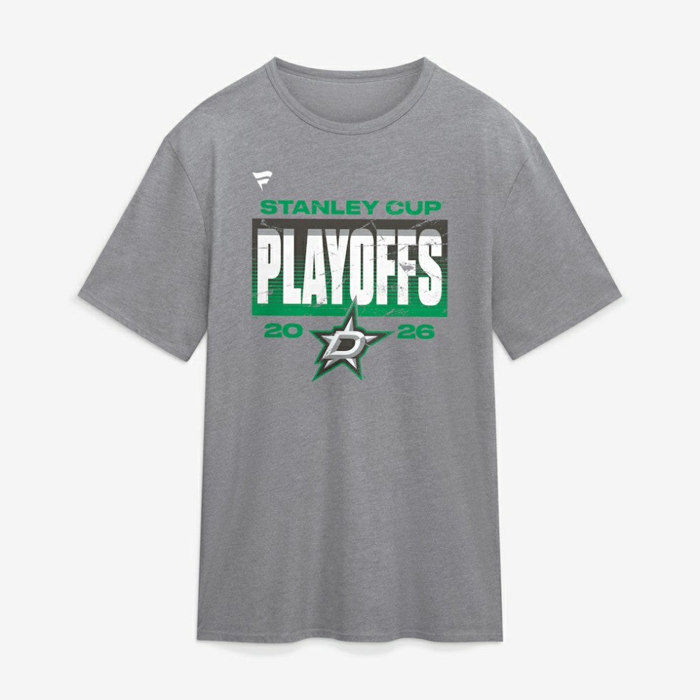 Dallas Stars Fanatics 2026 Stanley Cup Playoffs Vintage Tri-Blend T-Shirt Athletic Heather Gray