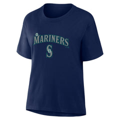 Seattle Mariners Women's Lockup Legacy T-Shirt Navy