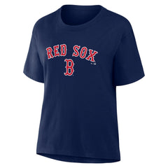 Boston Red Sox Women's Lockup Legacy T-Shirt Navy