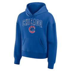 Chicago Cubs Women's Lockup Legacy Fleece Hoodie Royal
