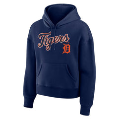 Detroit Tigers Women's Lockup Legacy Fleece Hoodie Navy