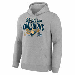 Los Angeles Dodgers 2025 World Series Champions Locker Room Hoodie Steel