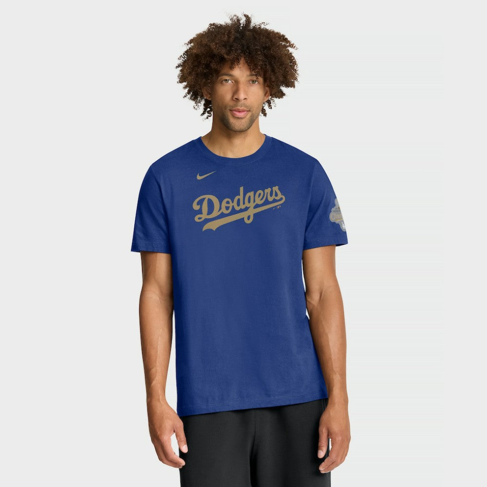 Los Angeles Dodgers 2026 Gold Collection Wordmark T-Shirt Royal | Nike