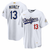 Max Muncy Los Angeles Dodgers 2026 Gold Collection Stadium Jersey - White