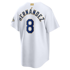 Enrique Hern¨¢ndez Los Angeles Dodgers 2026 Gold Collection Stadium Jersey - White