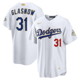 Tyler Glasnow Los Angeles Dodgers 2026 Gold Collection Stadium Jersey - White