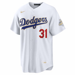 Tyler Glasnow Los Angeles Dodgers 2026 Gold Collection Stadium Jersey - White