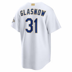Tyler Glasnow Los Angeles Dodgers 2026 Gold Collection Stadium Jersey - White