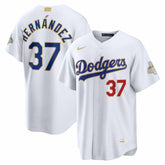 Teoscar Hern¨¢ndez Los Angeles Dodgers 2026 Gold Collection Stadium Jersey - White