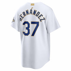 Teoscar Hern¨¢ndez Los Angeles Dodgers 2026 Gold Collection Stadium Jersey - White