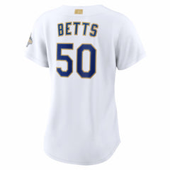 Mookie Betts Los Angeles Dodgers Women's 2026 Gold Collection Stadium Jersey - White