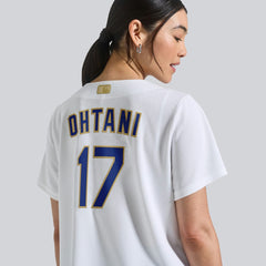 Shohei Ohtani Los Angeles Dodgers Women's 2026 Gold Collection Stadium Jersey - White