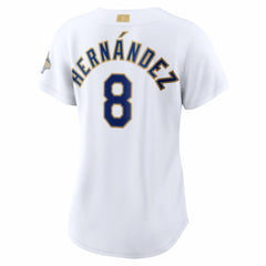 Enrique Hern¨¢ndez Los Angeles Dodgers Women's 2026 Gold Collection Stadium Jersey - White