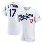 Shohei Ohtani Los Angeles Dodgers 2026 Gold Collection Authentic Jersey - White