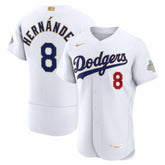 Enrique Hern¨¢ndez Los Angeles Dodgers 2026 Gold Collection Authentic Jersey - White