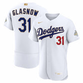 Tyler Glasnow Los Angeles Dodgers 2026 Gold Collection Authentic Jersey - White
