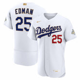 Tommy Edman Los Angeles Dodgers 2026 Gold Collection Authentic Jersey - White