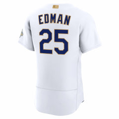 Tommy Edman Los Angeles Dodgers 2026 Gold Collection Authentic Jersey White | Nike
