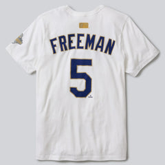 Freddie Freeman Los Angeles Dodgers 2026 Gold Collection Name & Number T-Shirt White | Nike