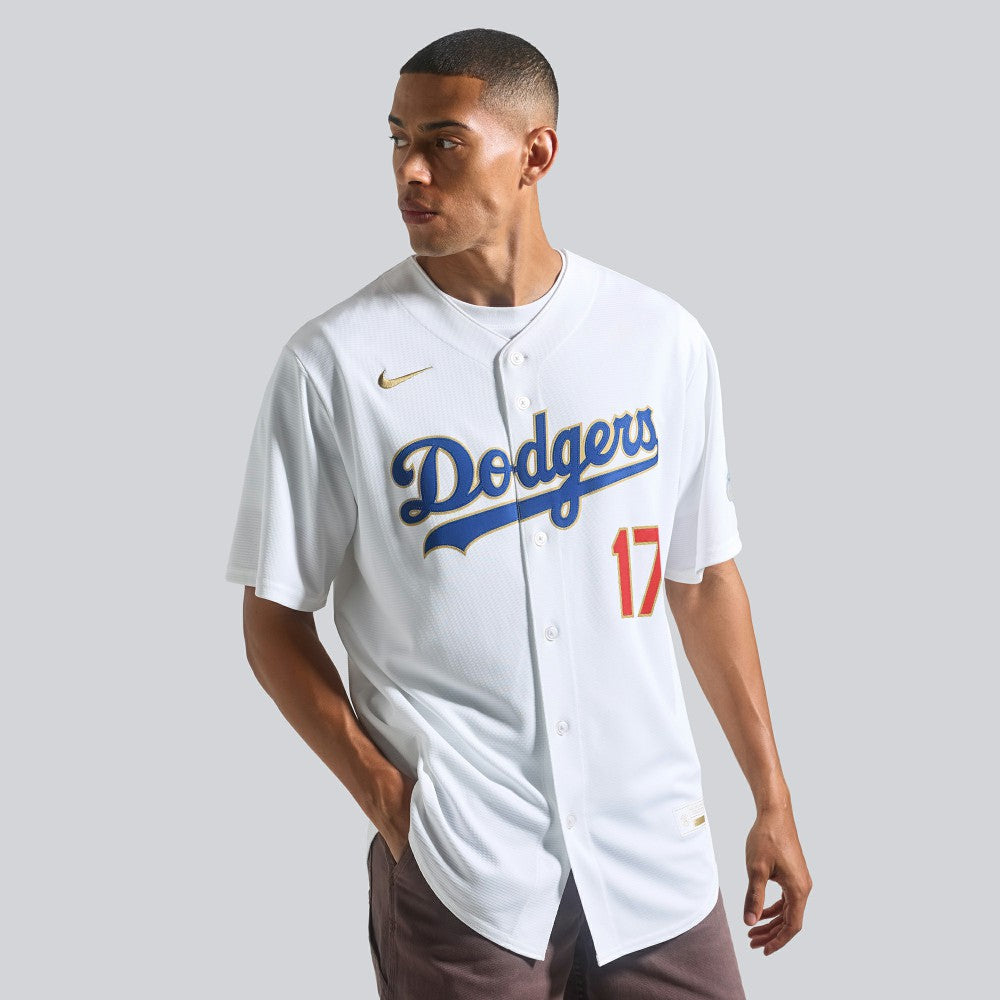 Shohei Ohtani Los Angeles Dodgers 2026 Gold Collection Kanji Stadium Jersey - White
