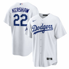 Clayton Kershaw Los Angeles Dodgers Home 2025 World Series Champions Replica Jersey - White