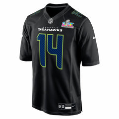 Sam Darnold Seattle Seahawks Super Bowl LX Patch Carbon Fashion Game Jersey - Black