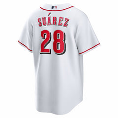 Eugenio Su¨¢rez Cincinnati Reds Home Replica Jersey - White