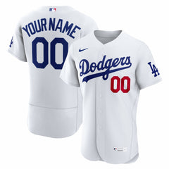 Los Angeles Dodgers Home Authentic Custom Jersey - White