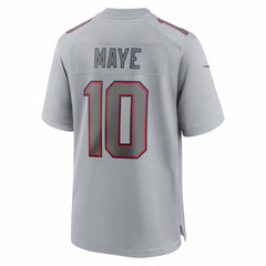 Drake Maye New England Patriots Atmosphere Fashion Game Jersey - Gray