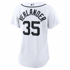 Justin Verlander Detroit Tigers Women's Home Replica Jersey - White
