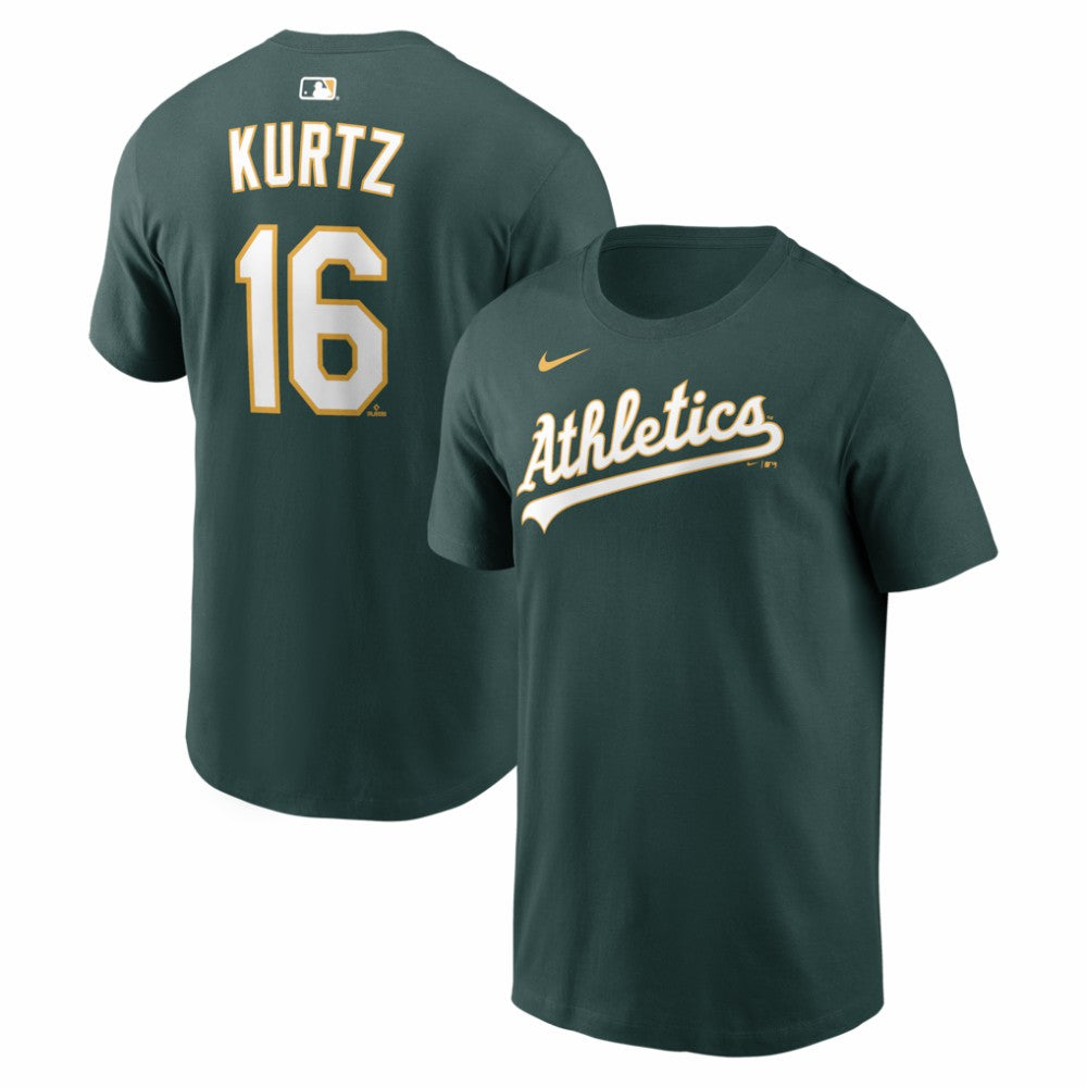 Nick Kurtz Athletics Name & Number T-Shirt Green | Nike