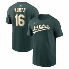Nick Kurtz Athletics Name & Number T-Shirt Green | Nike