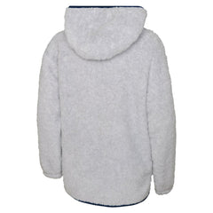 Colorado Avalanche Girls Youth Ultimate Teddy Fleece Pullover Hoodie Heather Gray