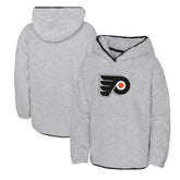 Philadelphia Flyers Girls Youth Ultimate Teddy Fleece Pullover Hoodie Heather Gray