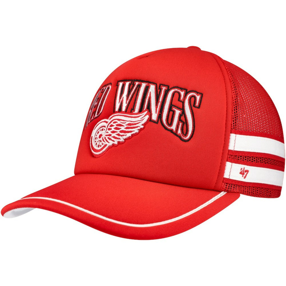 Detroit Red Wings '47 Sideband Stripes Trucker Snapback Hat Red