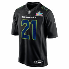 Devon Witherspoon Seattle Seahawks Super Bowl LX Patch Carbon Fashion Game Jersey - Black