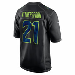 Devon Witherspoon Seattle Seahawks Super Bowl LX Patch Carbon Fashion Game Jersey - Black