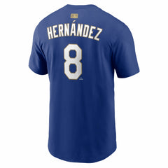 Enrique Hernández Los Angeles Dodgers 2026 Gold Collection Player Name & Number T-Shirt Navy | Nike
