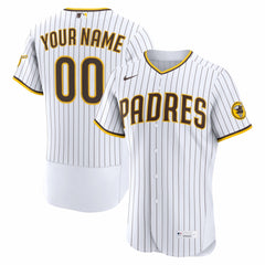 San Diego Padres Home Authentic Custom Jersey - White