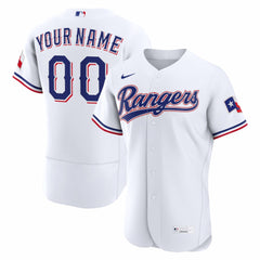 Texas Rangers Home Authentic Custom Jersey White | Nike