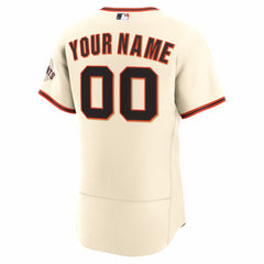 San Francisco Giants Home Authentic Custom Jersey - Cream