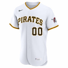 Pittsburgh Pirates Home Authentic Custom Jersey - White