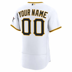 Pittsburgh Pirates Home Authentic Custom Jersey - White