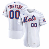 New York Mets Home Authentic Custom Jersey - White