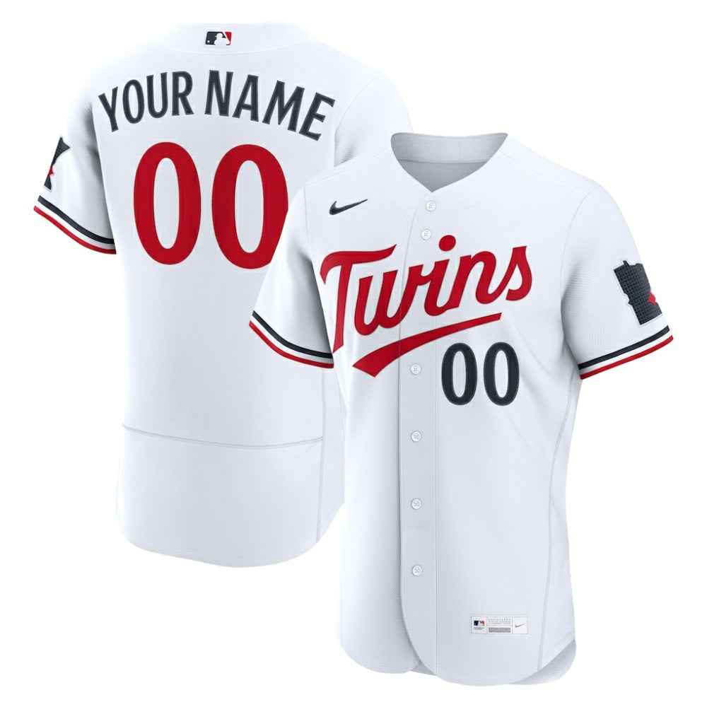 Minnesota Twins Home Authentic Custom Jersey - White