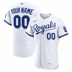 Kansas City Royals Home Authentic Custom Jersey - White