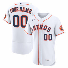 Houston Astros Home Authentic Custom Jersey - White