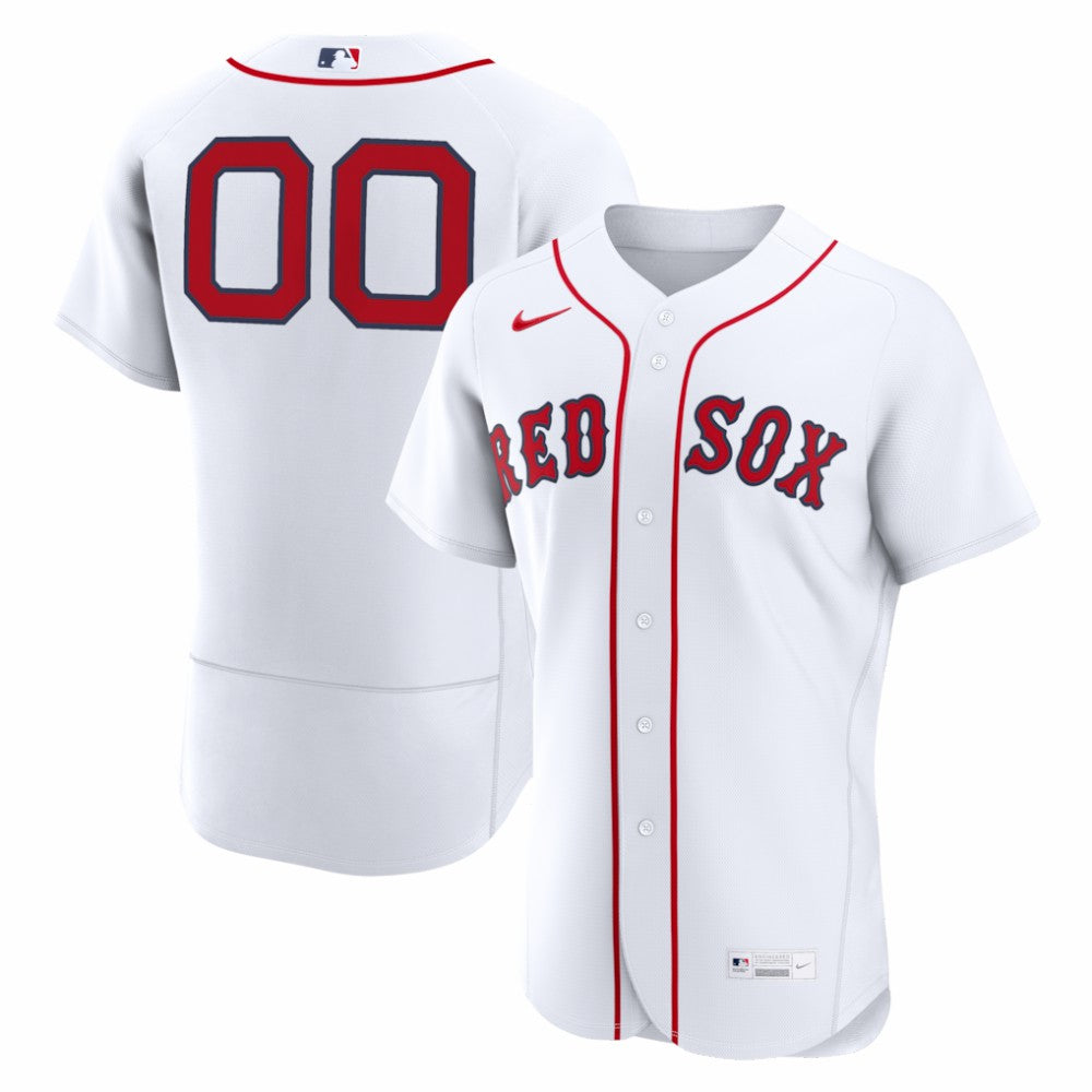Boston Red Sox Home Authentic Custom Jersey - White