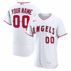 Los Angeles Angels Home Authentic Custom Jersey - White