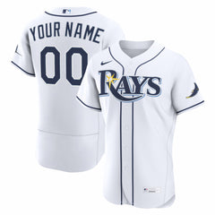Tampa Bay Rays Home Authentic Custom Jersey - White